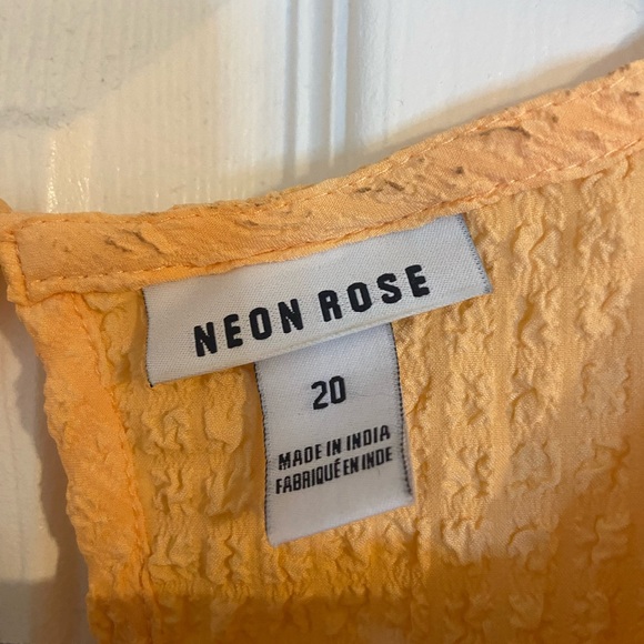Neon Rose Light Orange Smock Dress UK20 / US 16 - Picture 3 of 3